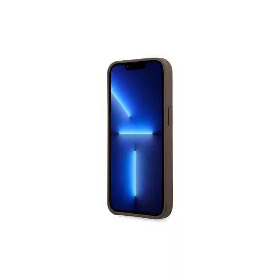 Guess 4G big metal logo - iPhone 14 Pro tok - barna