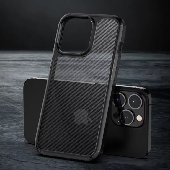 Techsuit Carbonfuse - iPhone 14 Pro tok - fekete