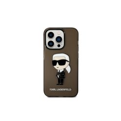 Karl Lagerfeld Ikonik - iPhone 14 Pro tok - Fekete