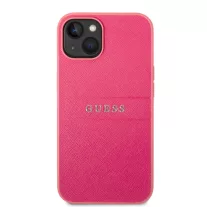 Guess saffiano - iPhone 14 Plus tok - fukszia