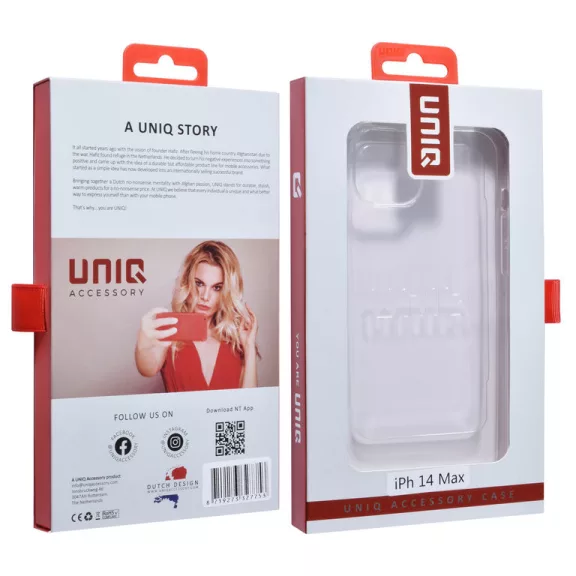 UNIQ szilikon - iPhone 14 Plus tok - átlátszó