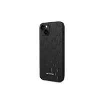   Karl Lagerfeld saffiano mono metal logo - iPhone 14 Plus tok - fekete