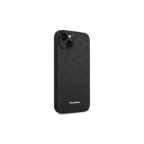   Karl Lagerfeld saffiano mono metal logo - iPhone 14 Plus tok - fekete