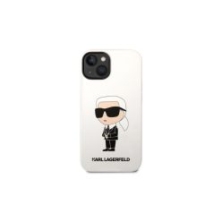   Karl Lagerfeld - Ikonik Szilikon - iPhone 14 Plus tok - Fehér