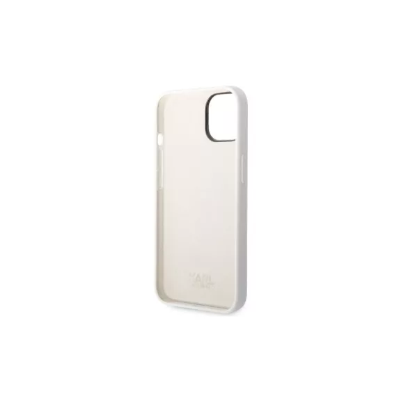 Karl Lagerfeld ikonik szilikon - iPhone 14 Plus tok - fehér