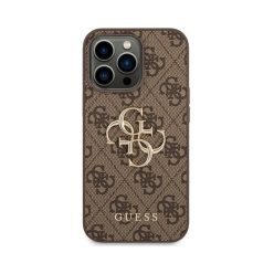 Guess 4G big metal logo - iPhone 14 Pro Max tok - barna