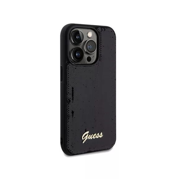 Guess sequin script - iPhone 14 Pro Max tok - fekete