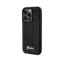 Guess sequin script - iPhone 14 Pro Max tok - fekete