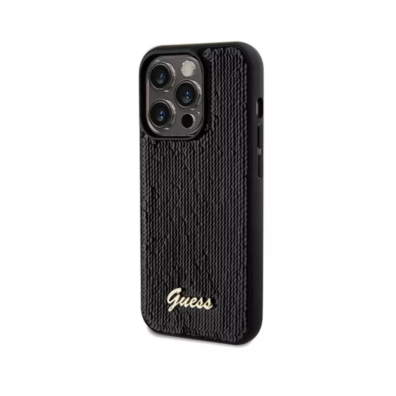 Guess sequin script - iPhone 14 Pro Max tok - fekete