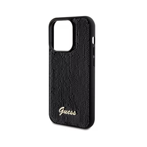 Guess sequin script - iPhone 14 Pro Max tok - fekete