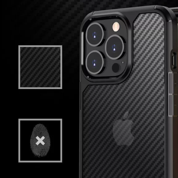 Techsuit Carbonfuse - iPhone 14 Pro Max tok - fekete