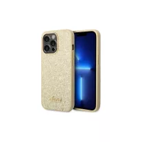 Guess glitter script - iPhone 14 Pro Max tok - arany