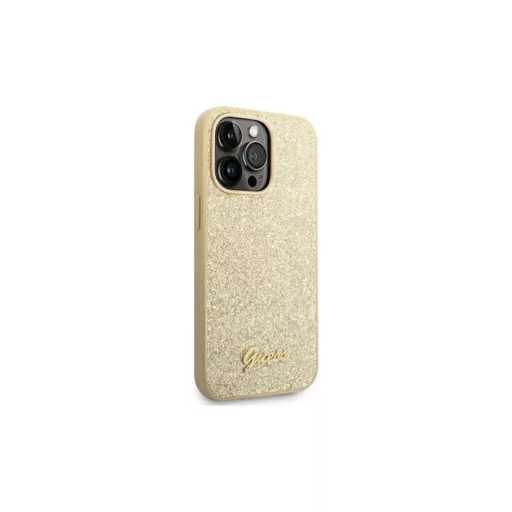 Guess glitter script - iPhone 14 Pro Max tok - arany