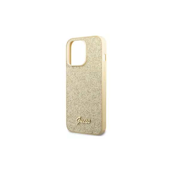 Guess glitter script - iPhone 14 Pro Max tok - arany