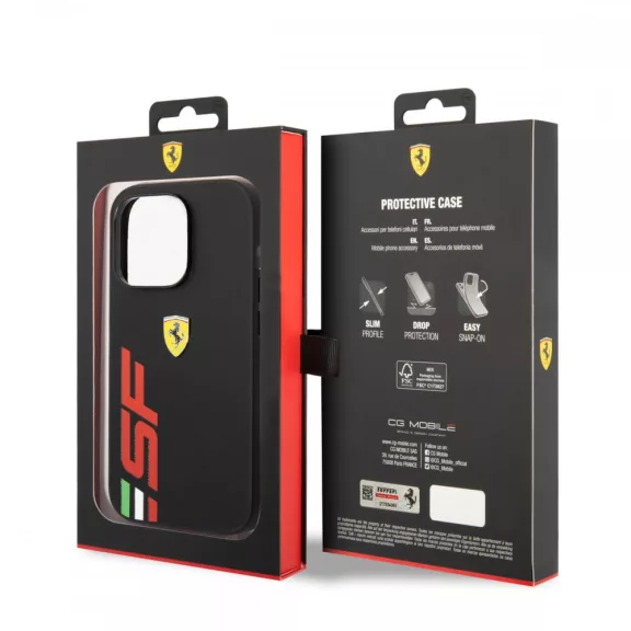 Ferrari iPhone 14 Pro Max tok - Fekete