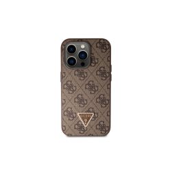 Guess 4G Logo Strass - iPhone 14 Pro Max tok - Barna