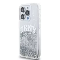   DKNY liquid glitter arch logo - iPhone 14 Pro Max tok - átlátszó