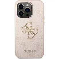   Guess 4G big metal logo - iPhone 14 Pro Max tok - rózsaszín