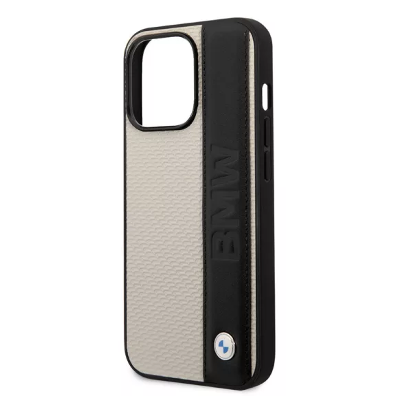 BMW textured & logo stripe - iPhone 14 Pro Max tok - bézs