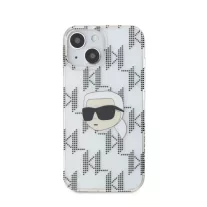   Karl Lagerfeld  electroplated Karl head - iPhone 15 tok - átlátszó 