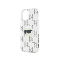   Karl Lagerfeld  electroplated Karl head - iPhone 15 tok - átlátszó 