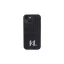 Karl Lagerfeld silver monogram - iPhone 15 tok - fekete