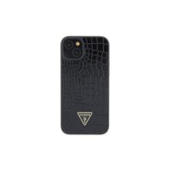 Guess Triangle Croco - iPhone 15 Tok - Fekete 