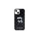 Karl Lagerfeld Ikonik Monogram - iPhone 15 Tok - Fekete 