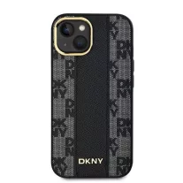 DKNY checkered pattern Magsafe iPhone 15 tok - fekete