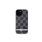 DKNY leather checkered mono pattern - iPhone 15 tok - fekete