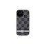 DKNY leather checkered mono pattern - iPhone 15 tok - fekete