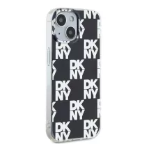 DKNY checkered mono pattern - iPhone 15 tok - fekete