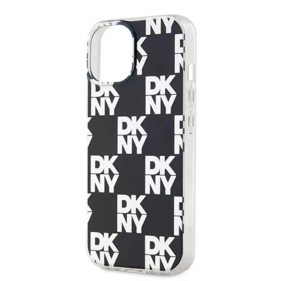DKNY checkered mono pattern - iPhone 15 tok - fekete