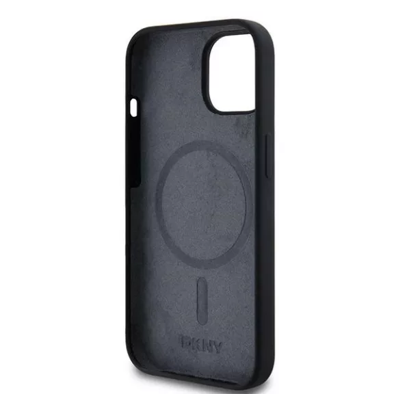 DKNY white printed logo MagSafe - iPhone 15 tok - fekete