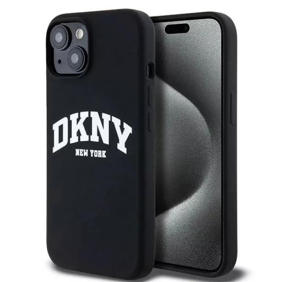 DKNY white printed logo MagSafe - iPhone 15 tok - fekete