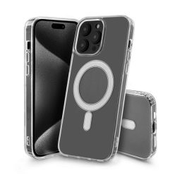 Magsafe szilikkon tok iPhone 15 - átlátszó