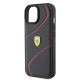 Ferrari Twist Metal Logo - iPhone 15 Tok - Fekete