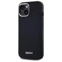 DKNY plain logo MagSafe - iPhone 15 tok - fekete