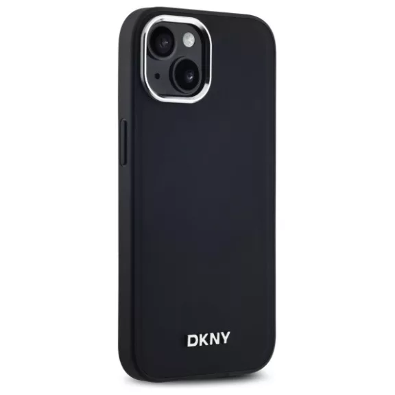 DKNY plain logo MagSafe - iPhone 15 tok - fekete
