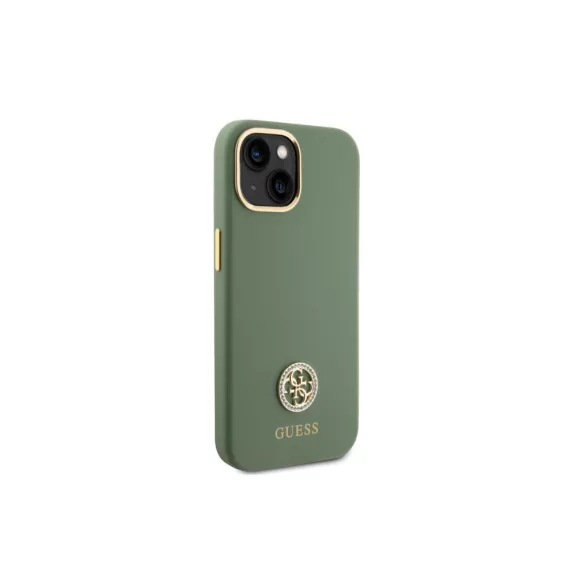Guess 4G strass - iPhone 15 tok - khaki zöld
