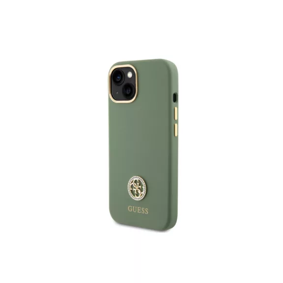 Guess 4G strass - iPhone 15 tok - khaki zöld
