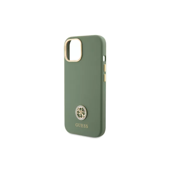 Guess 4G strass - iPhone 15 tok - khaki zöld