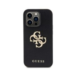   Guess perforated 4G glitter metal - iPhone 15 Pro tok - fekete