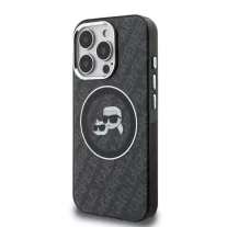   Karl Lagerfeld K&CH Heads MagSafe - iPhone 15 Pro tok - Fekete