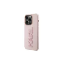 Karl Lagerfeld Karl logo - iPhone 15 Pro tok - rózsaszín 