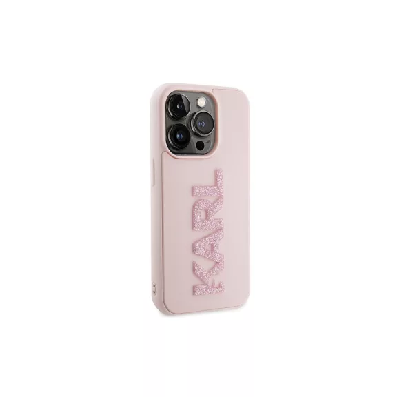 Karl Lagerfeld Karl logo - iPhone 15 Pro tok - rózsaszín 