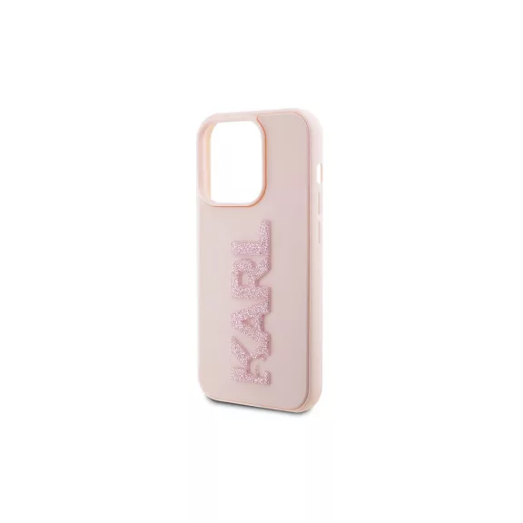 Karl Lagerfeld Karl logo - iPhone 15 Pro tok - rózsaszín 