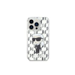   Karl Lagerfeld Ikonik Monogram - iPhone 15 Pro Tok - Átlátszó