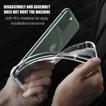   Techsuit shockproof szilikon - iPhone 15 Pro tok - átlátszó