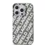 Karl Lagerfeld electroplated repeated logo - iPhone 15 Pro tok - ezüst 